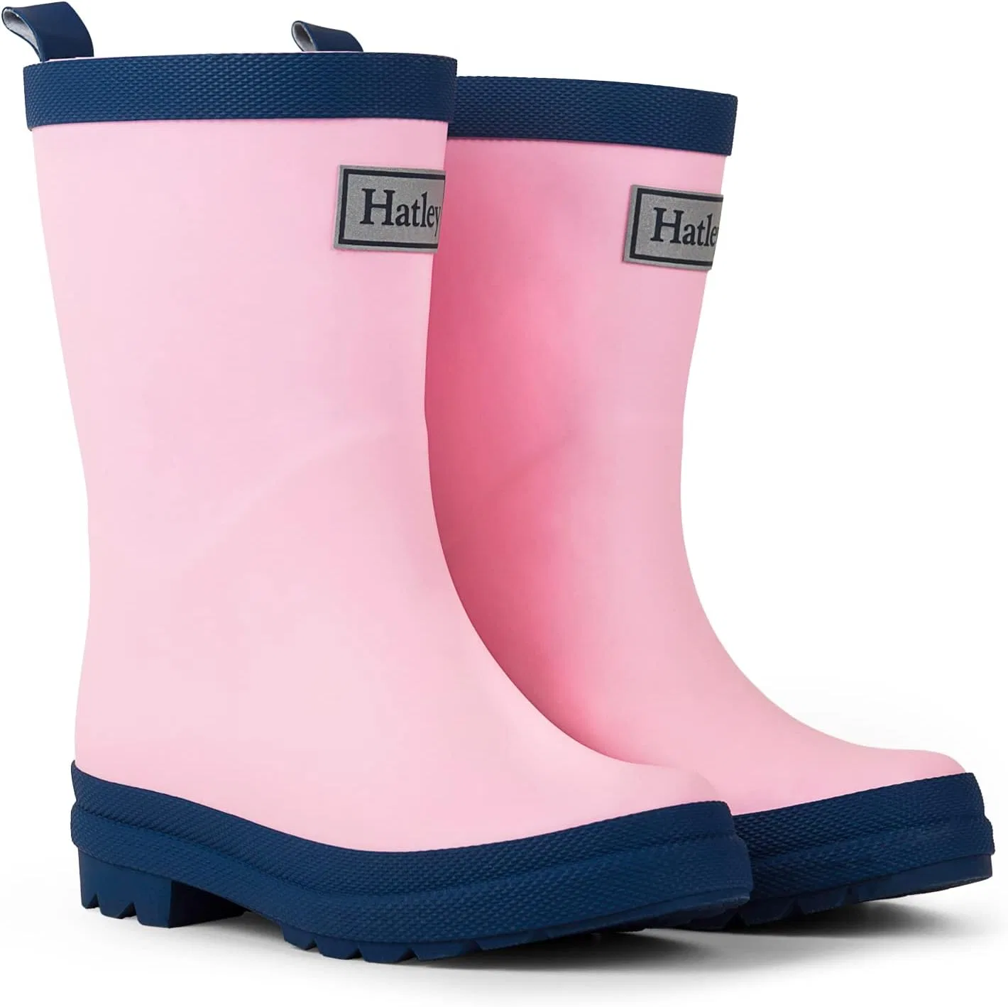 Детские дождевые сапоги Solid Rain Boots Hatley, Pink Navy — фото 3