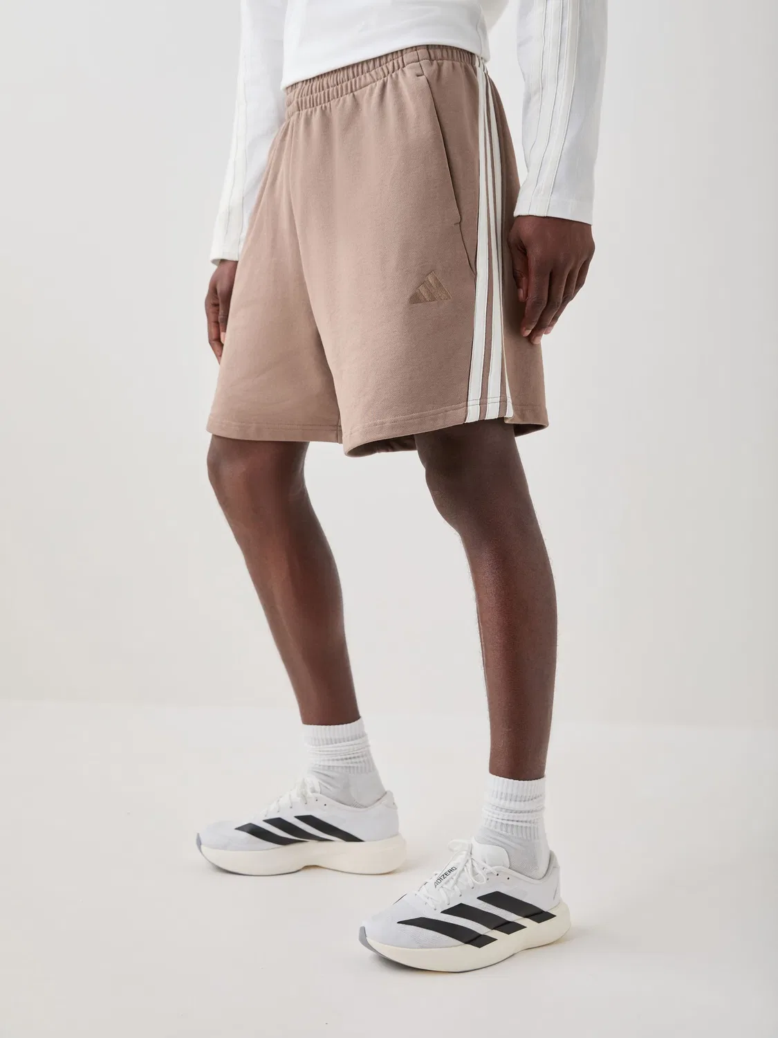 Шорты повседневные adidas Light Brown Kit 3-Stripes, светло-коричневый