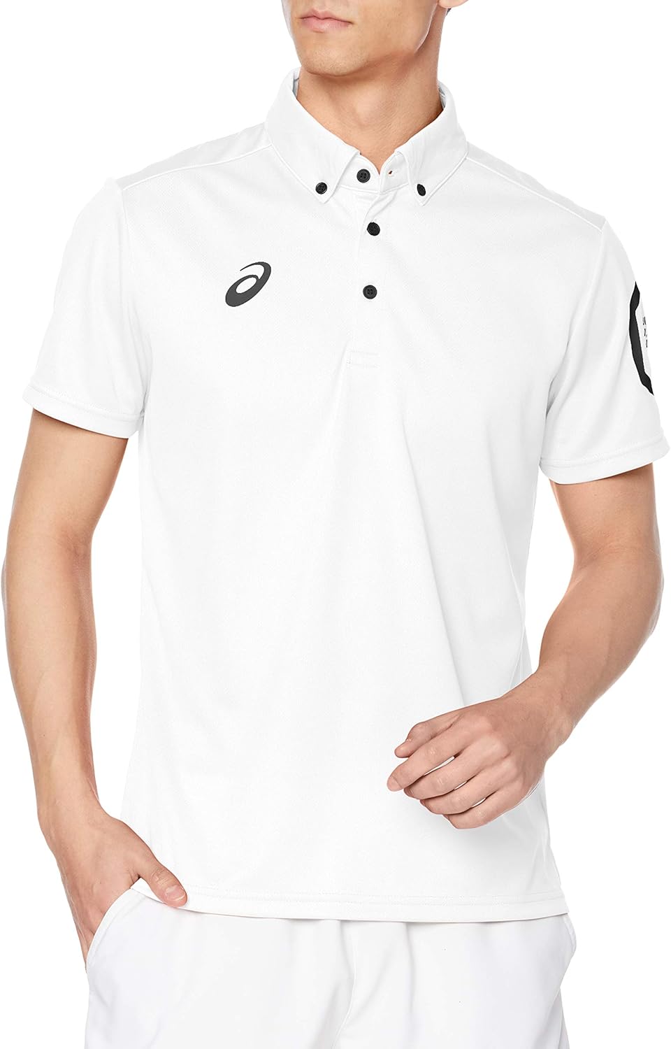 

Мужская рубашка-поло ASICS 2031C268 на пуговицах, тренировочная одежда, белый