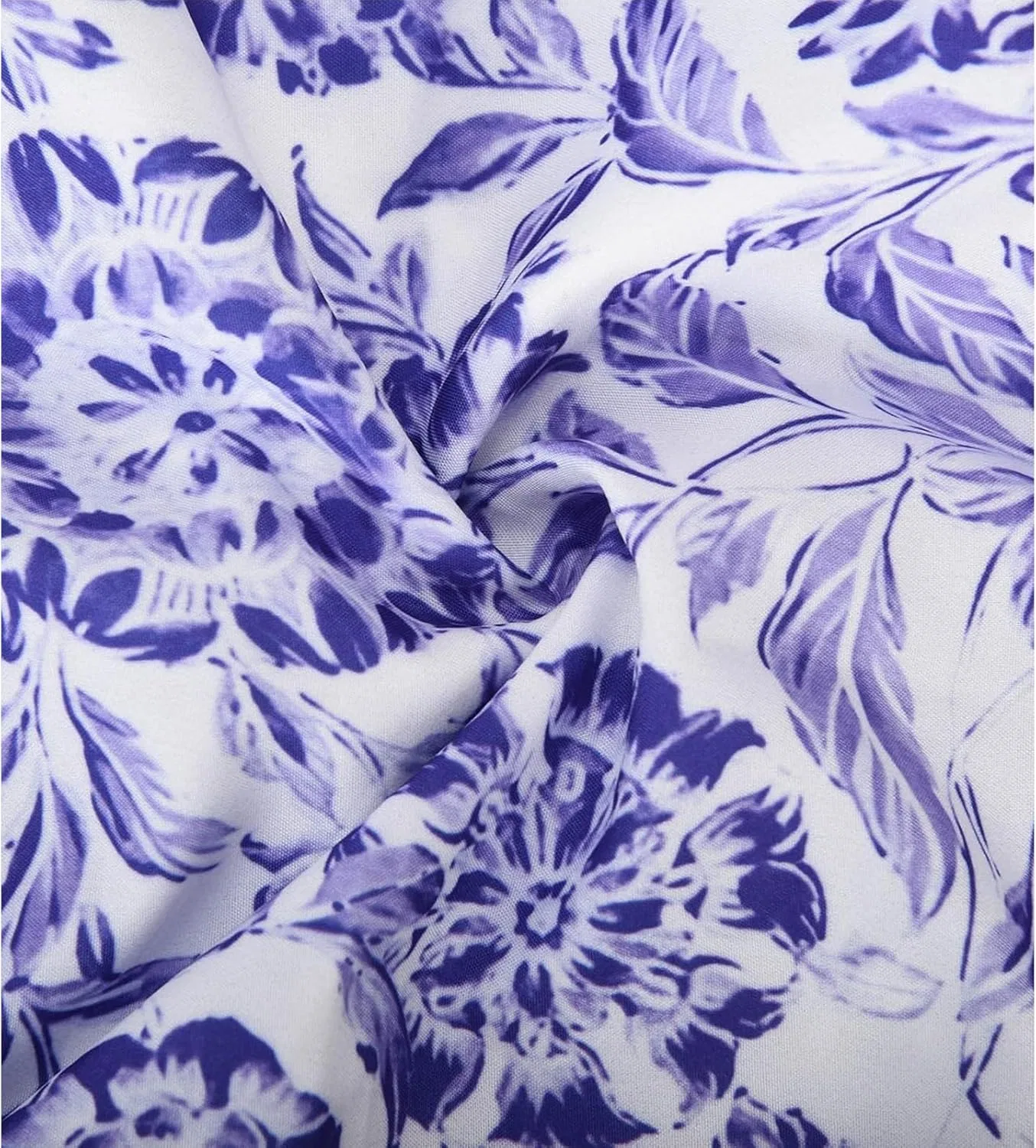 Женское цветочное платье макси V-образным вырезом, Purple — фото 3