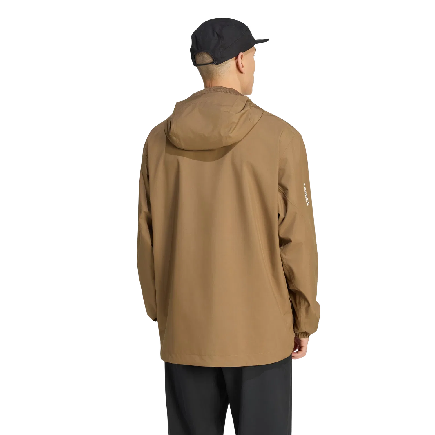 Мужская дождевая куртка с двухслойной мембраной Adidas TERREX MULTI 2 LAYER CLIMAPROOF, коричневый — фото 3