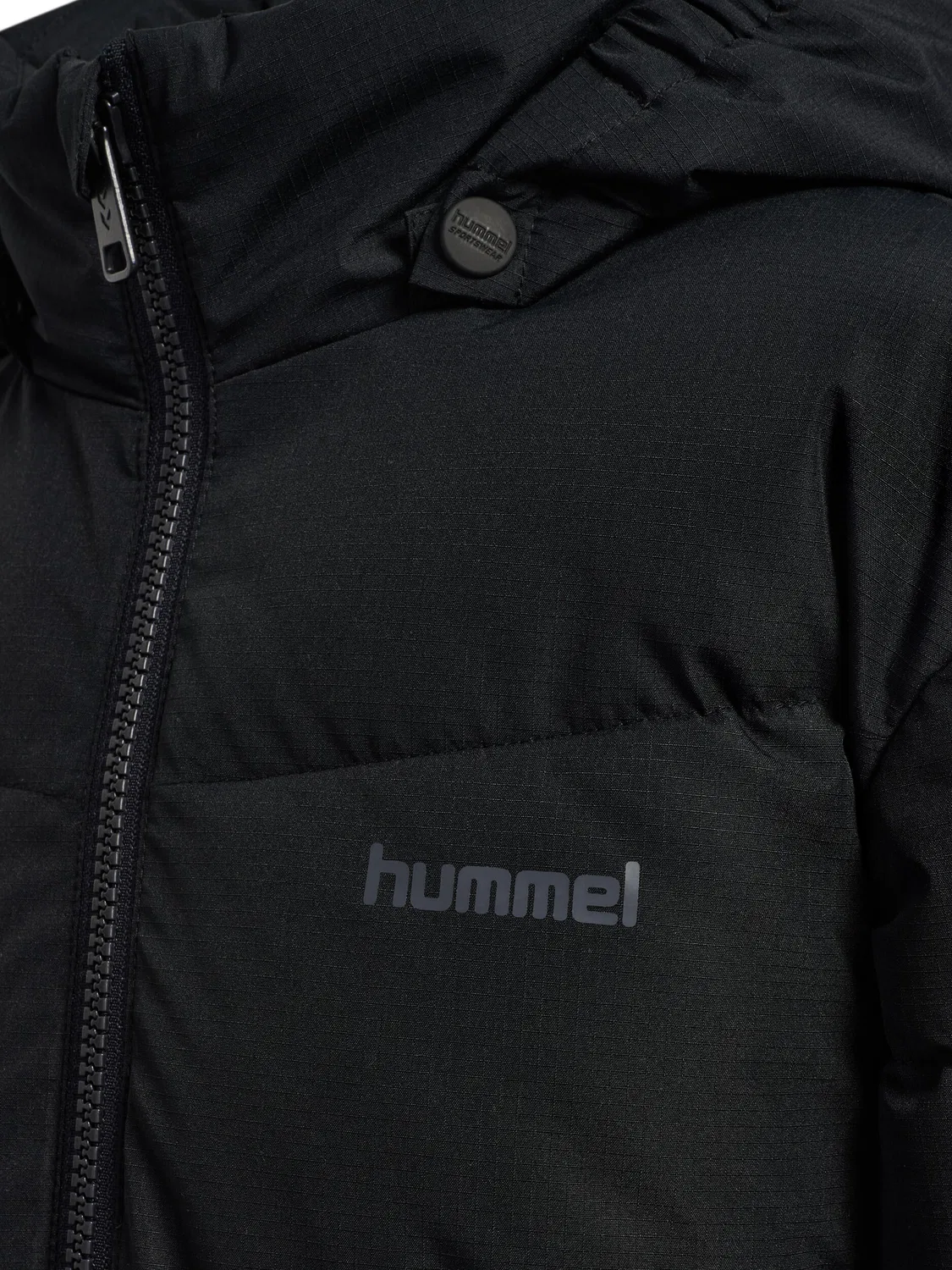 Детская куртка-пуховик с капюшоном Hmljr Puffer Hummel, Schwarz — фото 3