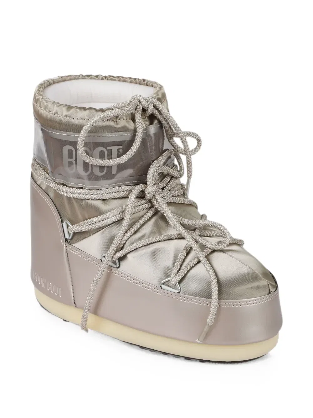 Кроссовки с эффектом металлик Moon Boot Kids, бежевый — фото 3