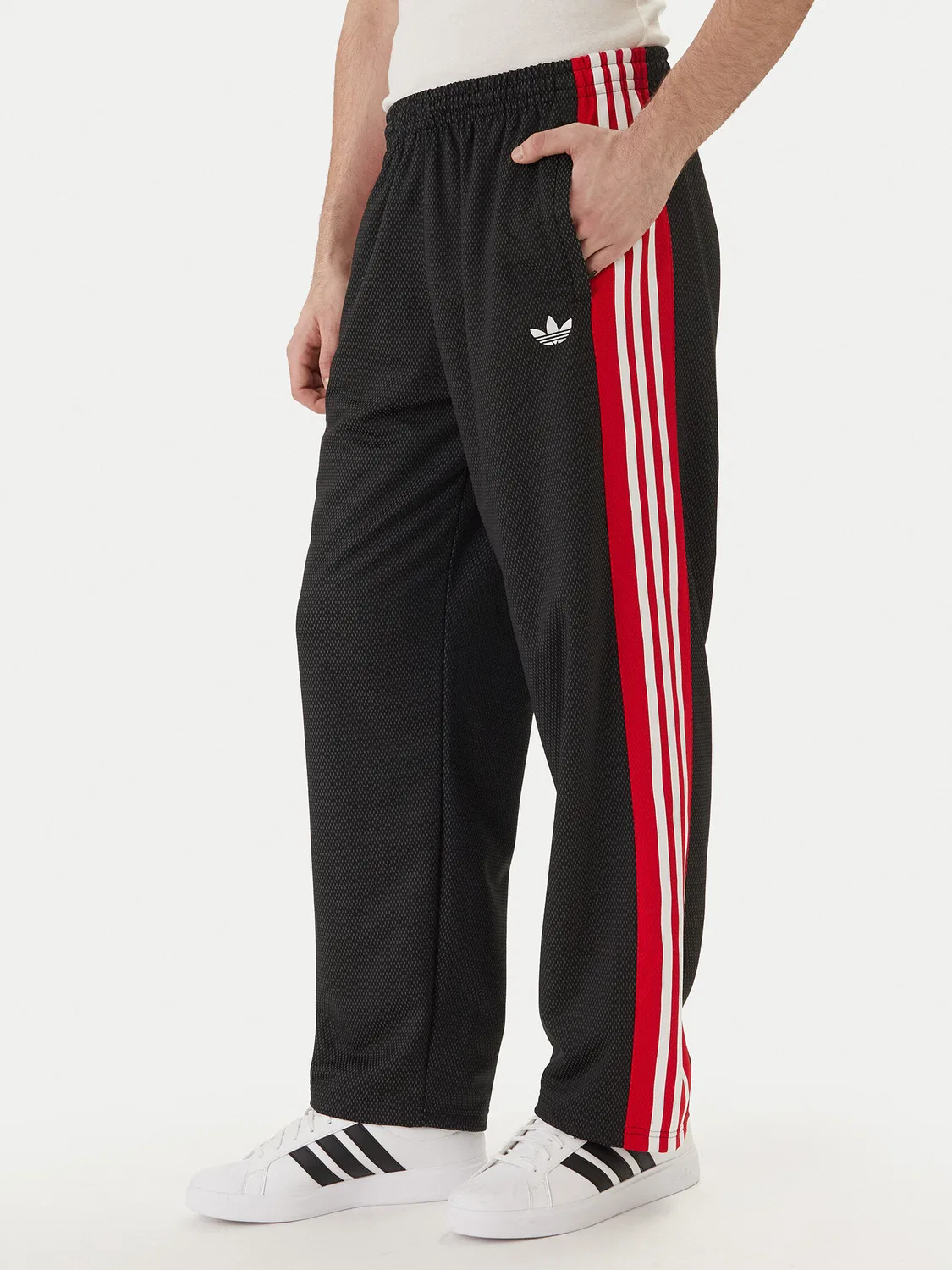 Мужские спортивные брюки свободного кроя Adidas, черный