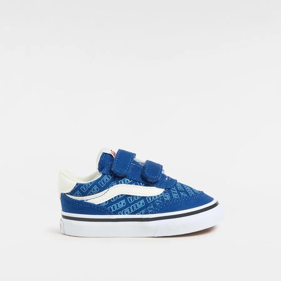 Детские кроссовки с липучками Brooklyn LS V Vans, Синий — фото 2