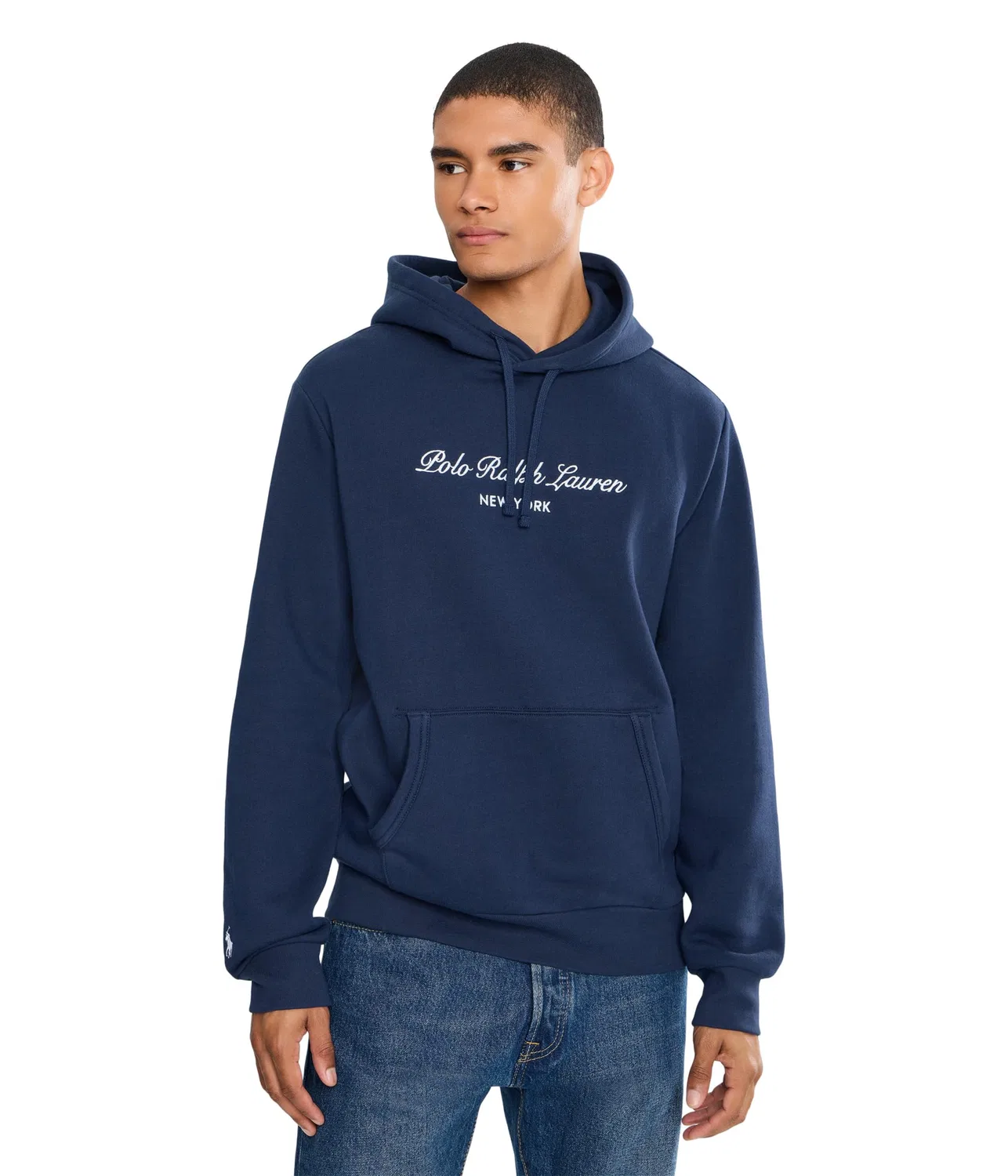 Толстовка с флисовой подкладкой и логотипом Polo Ralph Lauren, Newport Navy