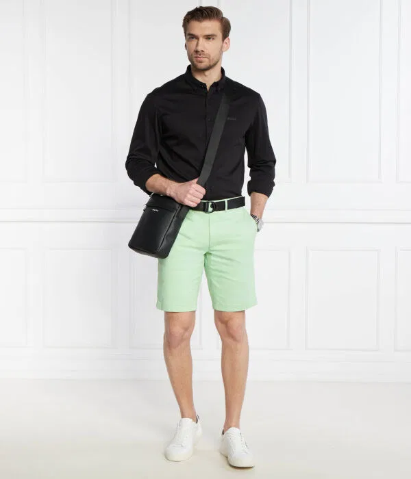 Мужские шорты-чинос с ремнем Modern Twill Calvin Klein, Lime — фото 2
