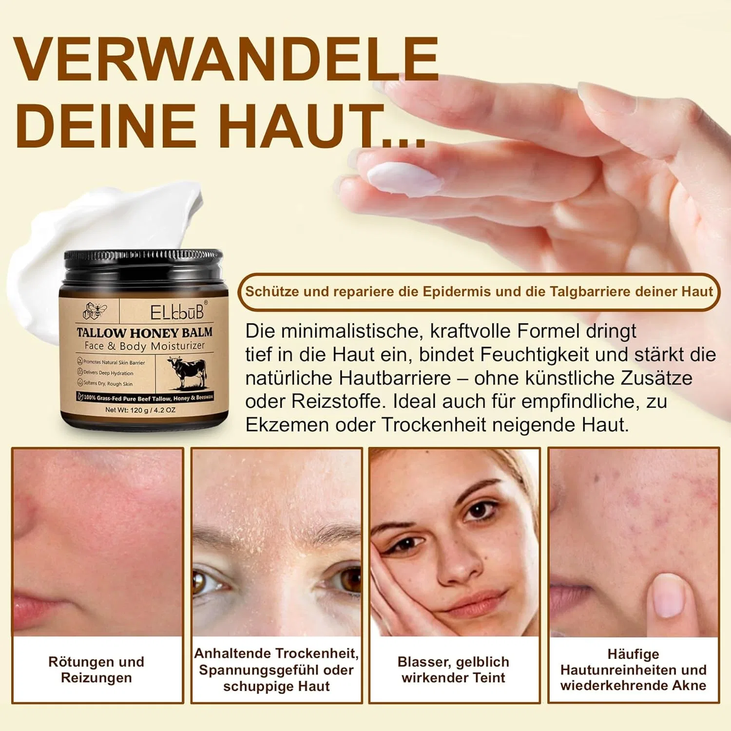 Натуральный бальзам для лица и тела P-Beauty, 3 x 120 г P-Beauty Cosmetic Accessories — фото 4