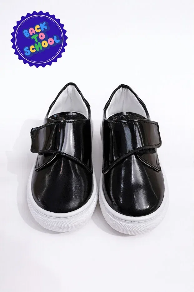 Детские туфли для мальчиков лакированные Eren Premium, Black
