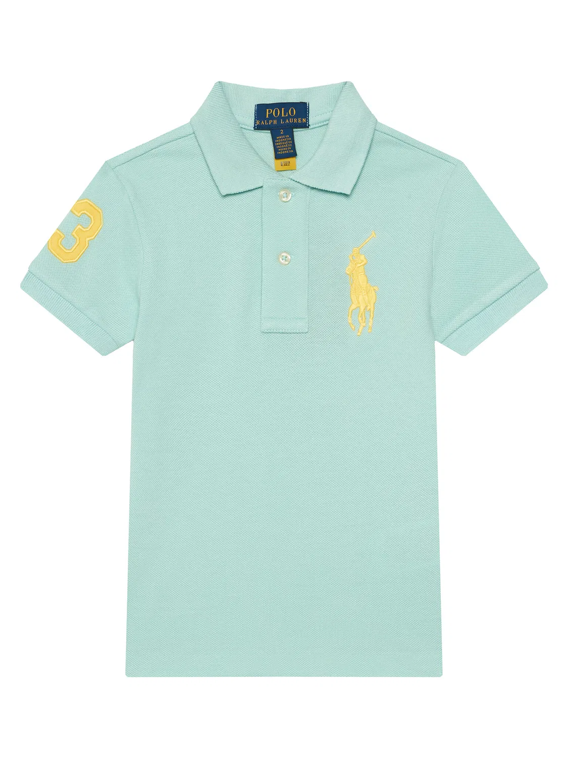 Поло стандартного кроя для мальчика Polo Ralph Lauren, бирюзовый