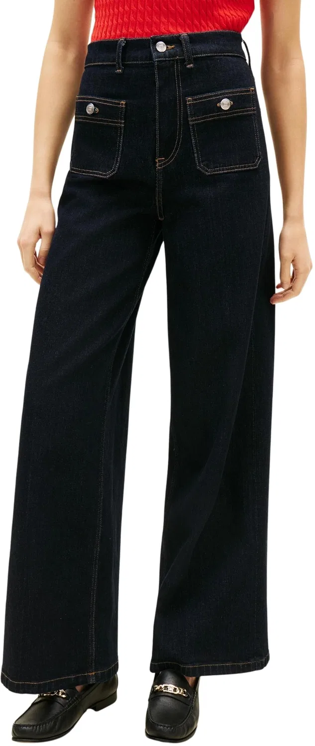 Женские джинсы с широкими штанинами DNM Rinse 70's Wide Leg HW Tommy Hilfiger, Denim (Rinse)