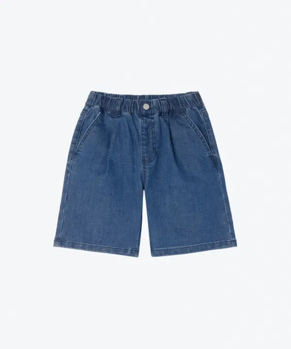 Джинсовые шорты с одним защипом, Musinsa Standard Kids, Medium Indigo