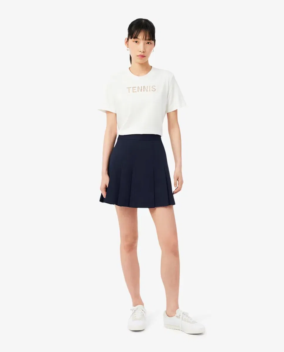 Юбка Lacoste плиссированная короткая Azul Marino