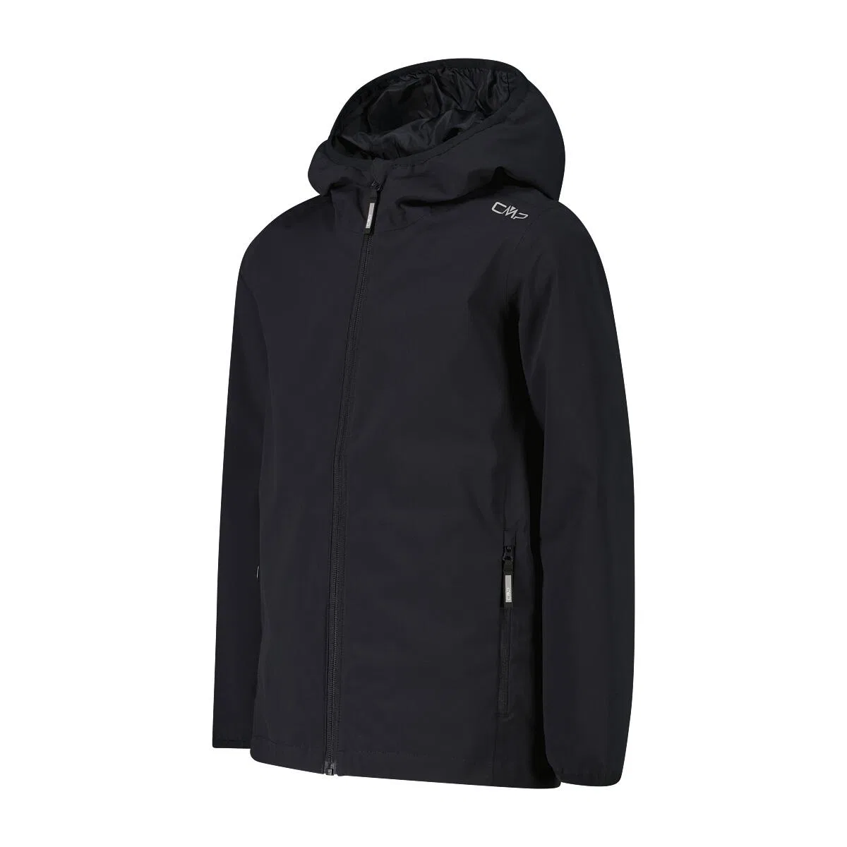 Детская куртка для мальчиков с капюшоном KID JACKET FIX HOOD Cmp, Schwarz Dunkelgrau Kohlengrau — фото 3