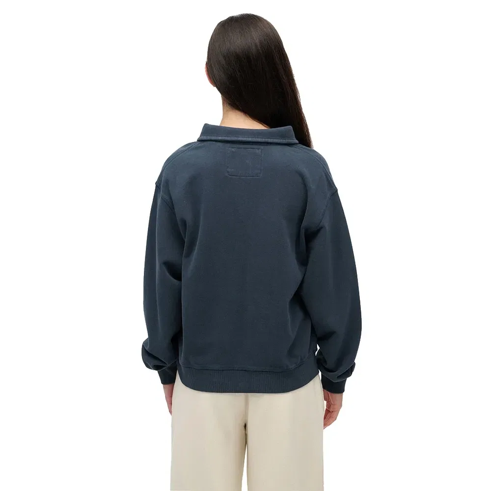 Свитшот Athletic Collared half zip Superdry, синий — фото 2