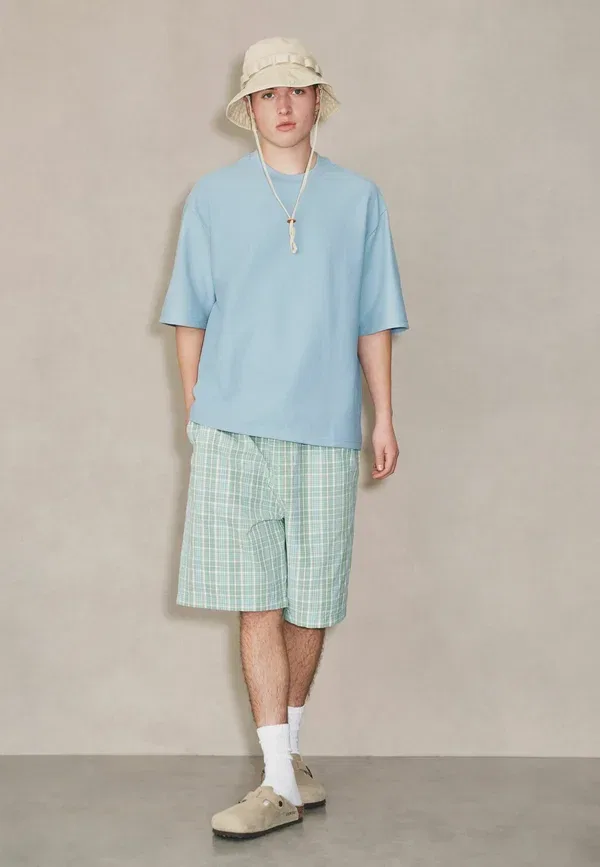 Футболка свободного кроя Edit Textured Boxy Fit, Next, синий