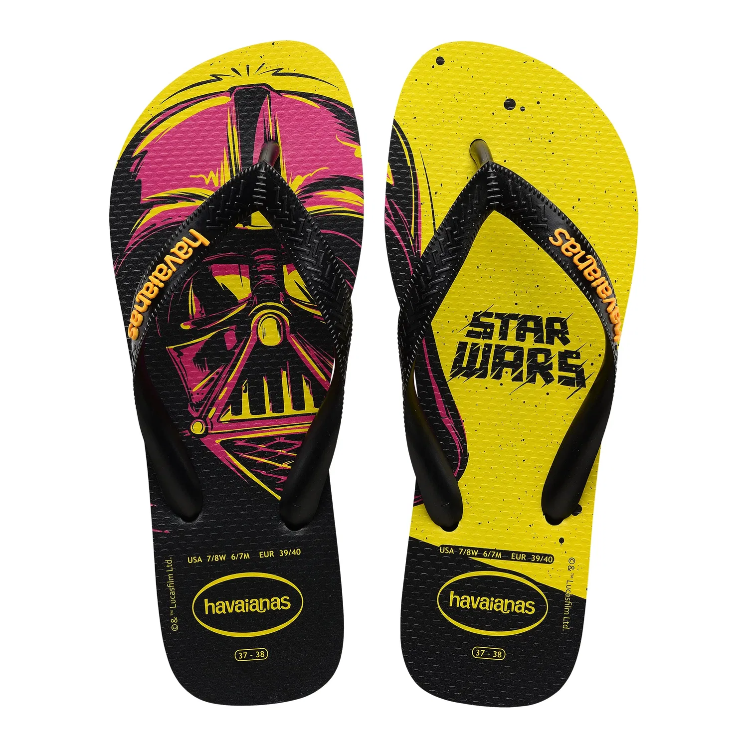 Шлепанцы детские с принтом Star Wars Havaianas, черный