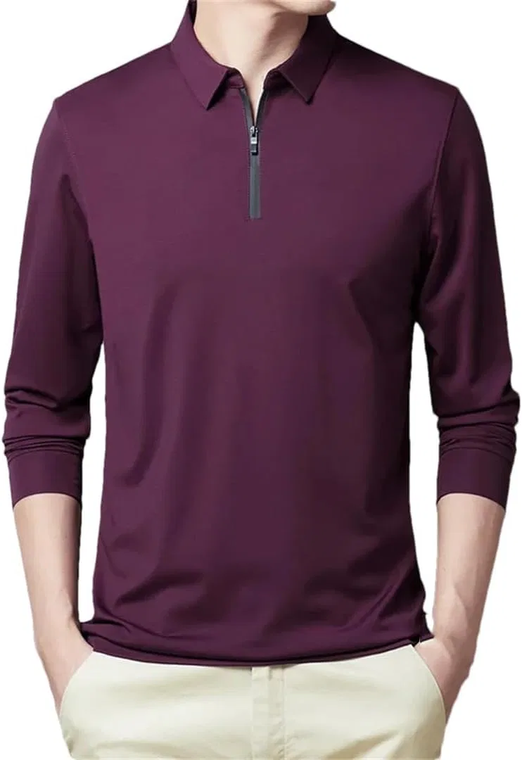 Мужская футболка с отложным воротником Generic, Dark Purple