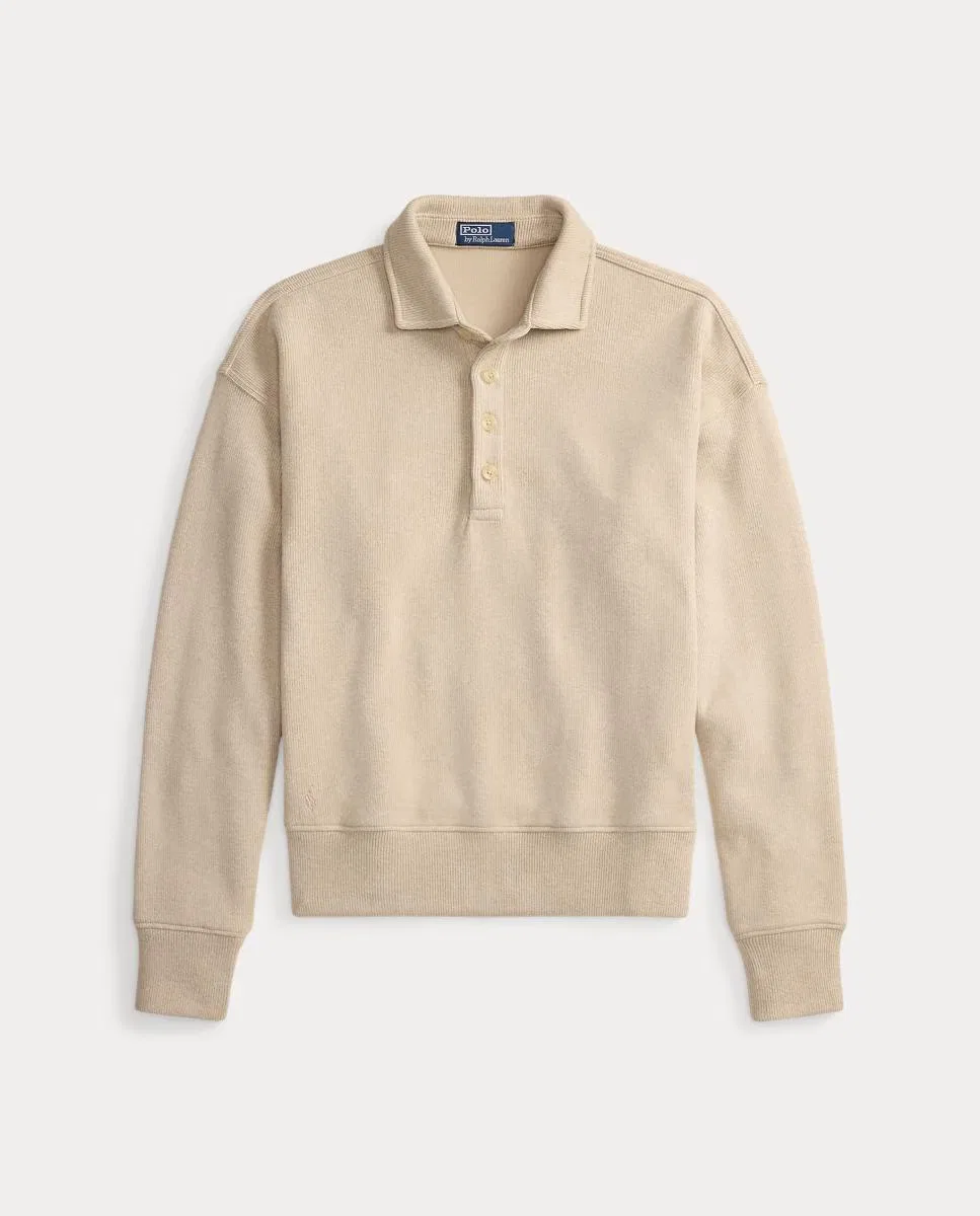 Мужский джемпер, Acanalado Cuello Polo, Polo Ralph Lauren, небеленый — фото 4