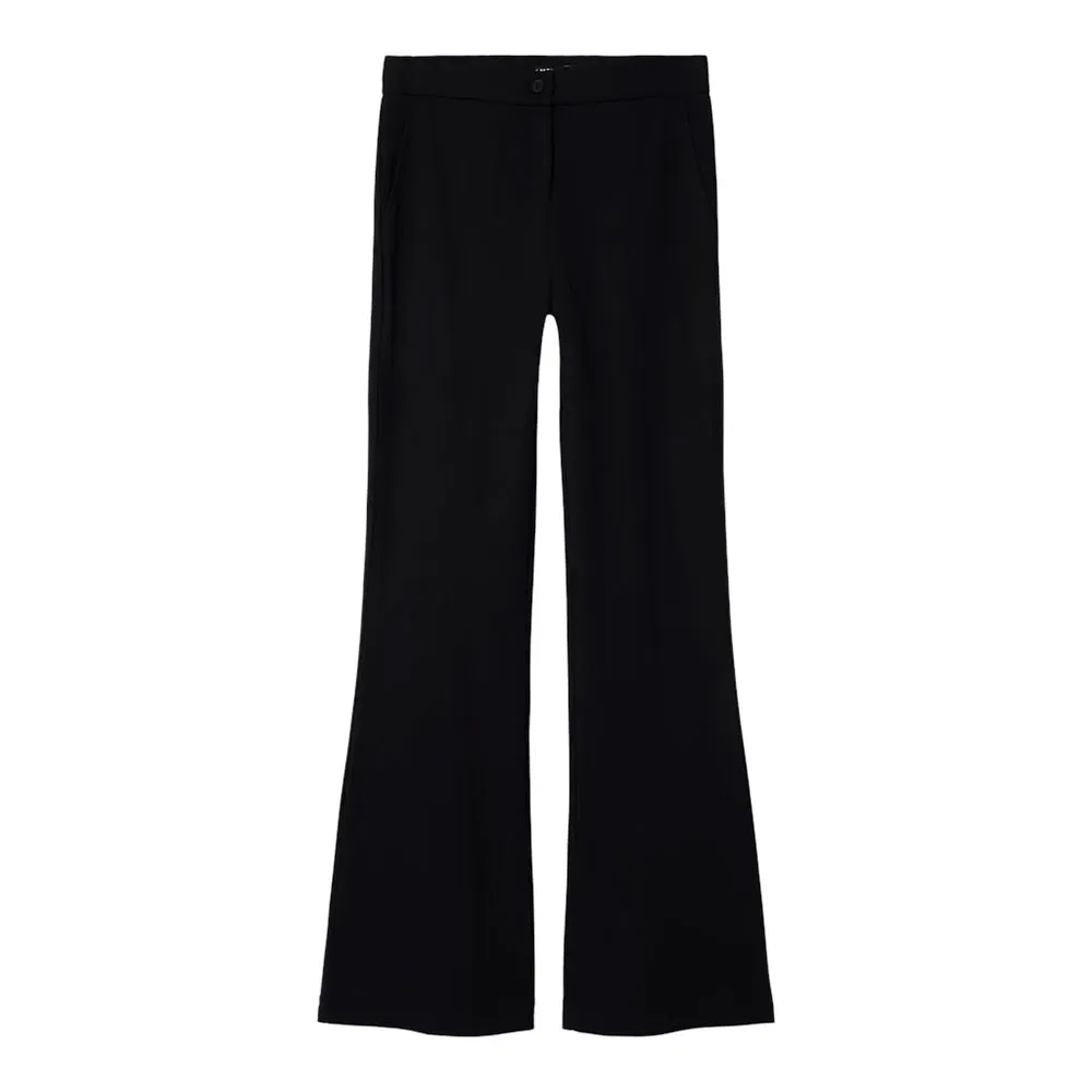 Детские брюки для девочек клеш Rette Bootcut LMTD Name it, Black