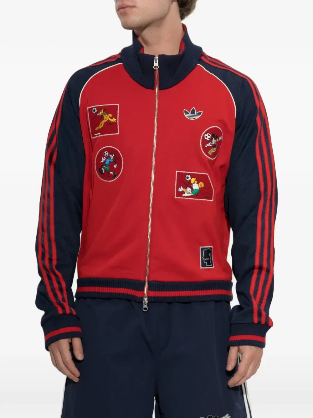 Толстовка с детальной нашивкой adidas X Disney x Brain Dead, красный — фото 3