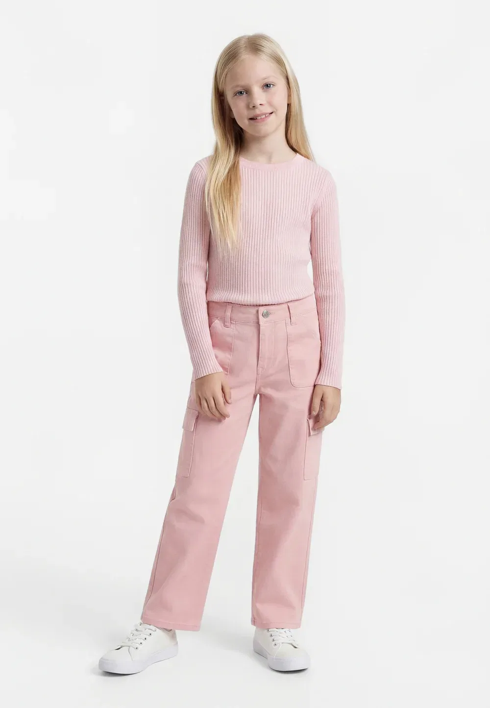 Укороченные широкие брюки - джинсы прямого кроя Levi'S, Quartz Pink
