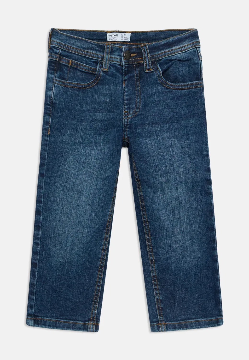 Nkmryan 2 pack - прямые джинсы Name It, Blue Denim/Dark-Blue Denim — фото 3