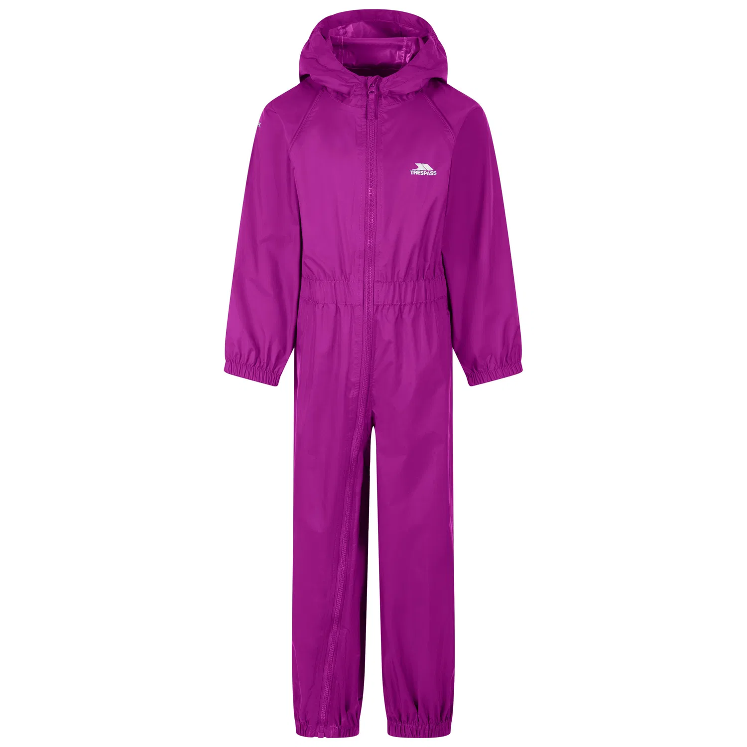 Детский дождевик-комбинезон Trespass Button, Orchideenviolett