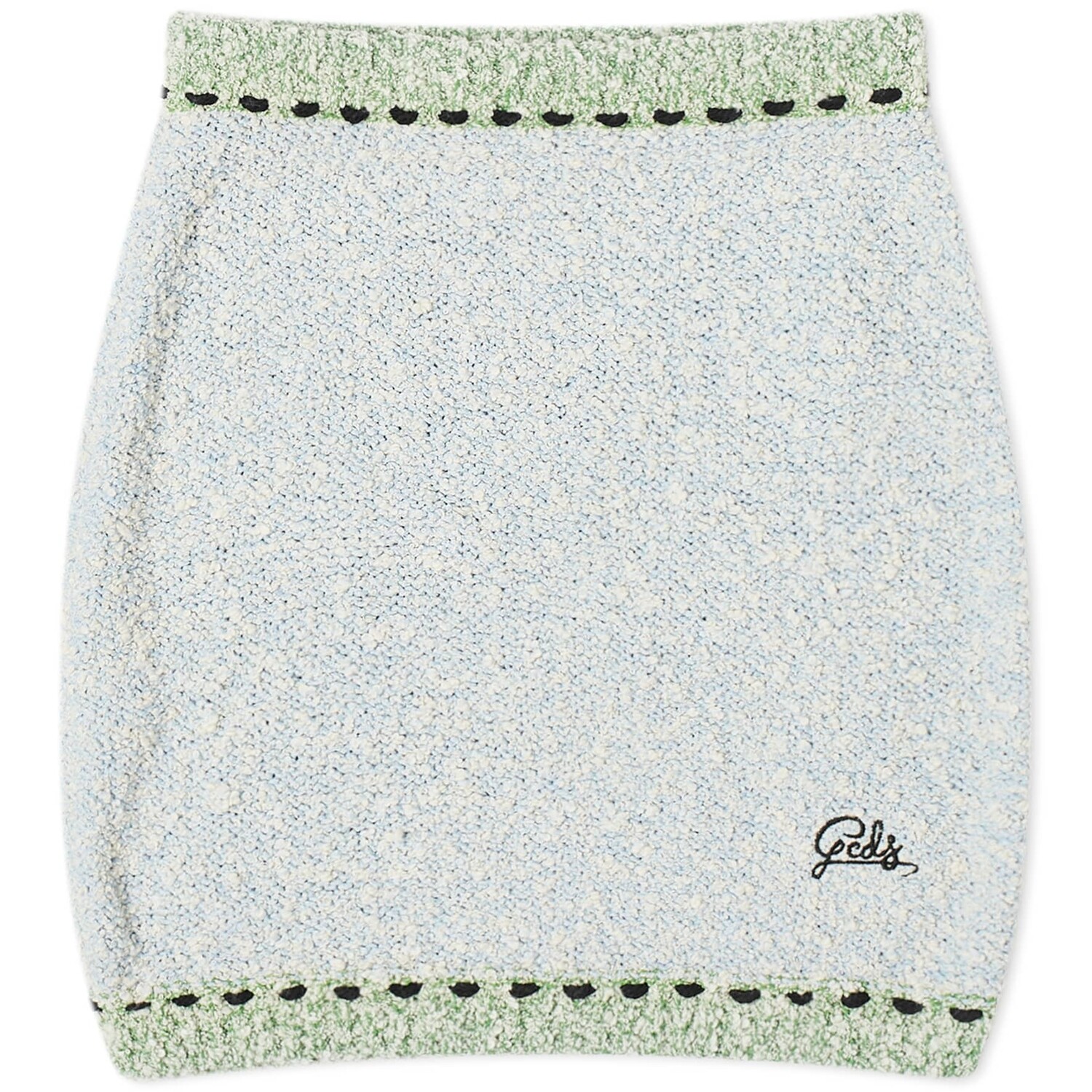 

Юбка GCDS Boucle Knit, бледно-голубой