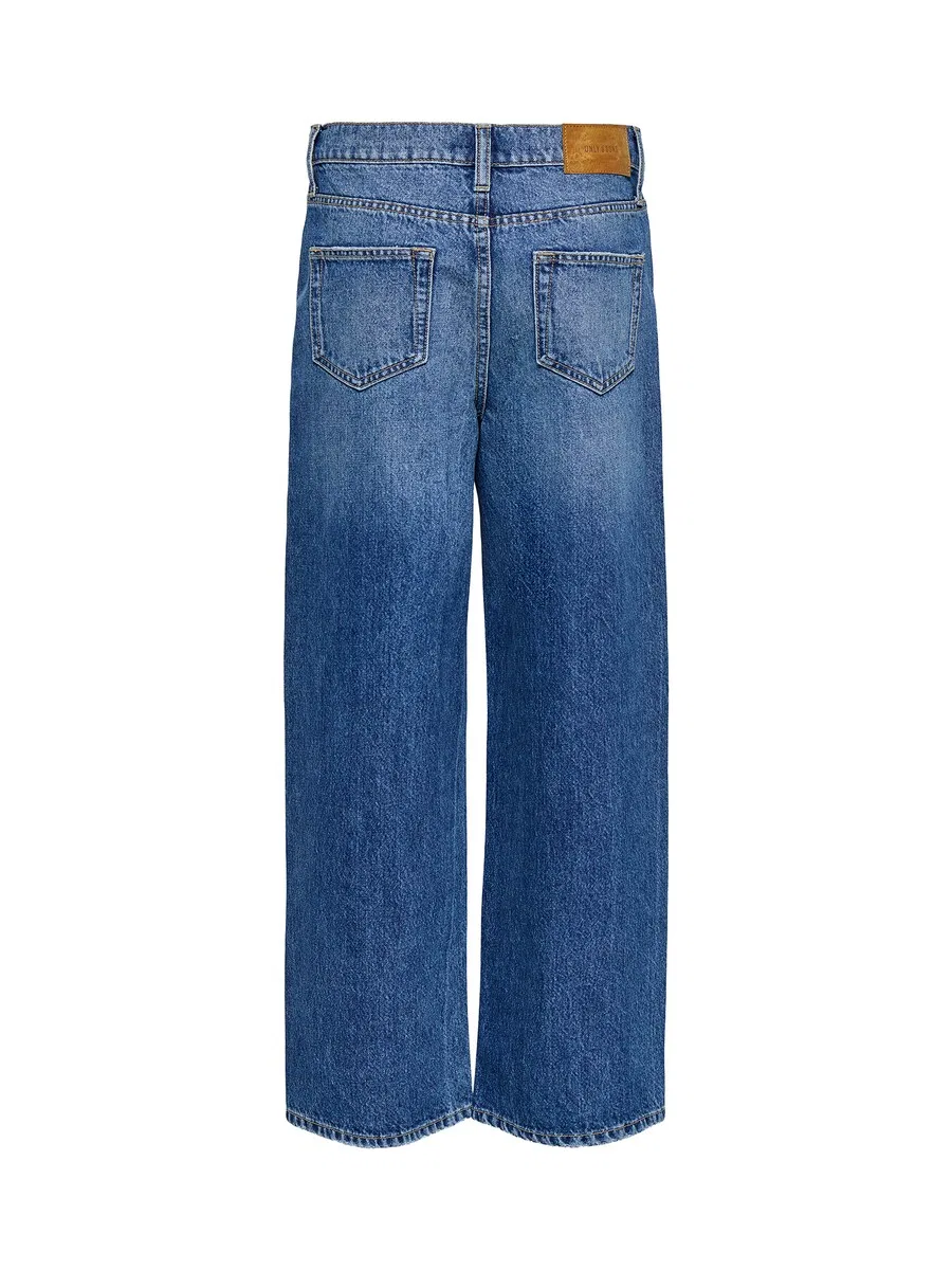Джинсы Only & Sons Junior Wide leg Jeans 'OSJREMI' синего цвета — фото 3