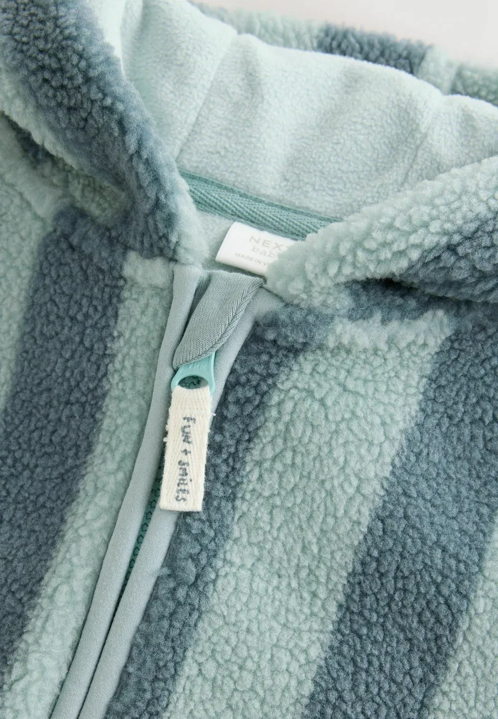 Куртка-Флис на молнии для малышей, стандартного кроя Next, Blue Stripe — фото 4