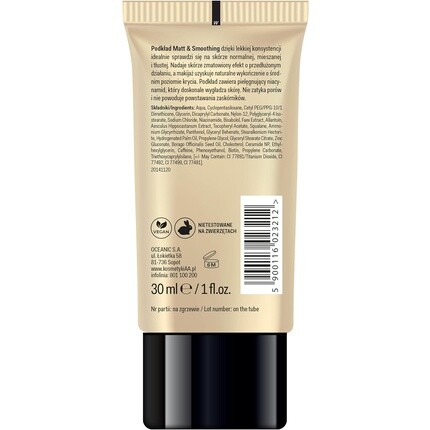 Makeup Matt 16H Матирующая и разглаживающая основа 30 мл 107 Темно-бежевый Aa — фото 2