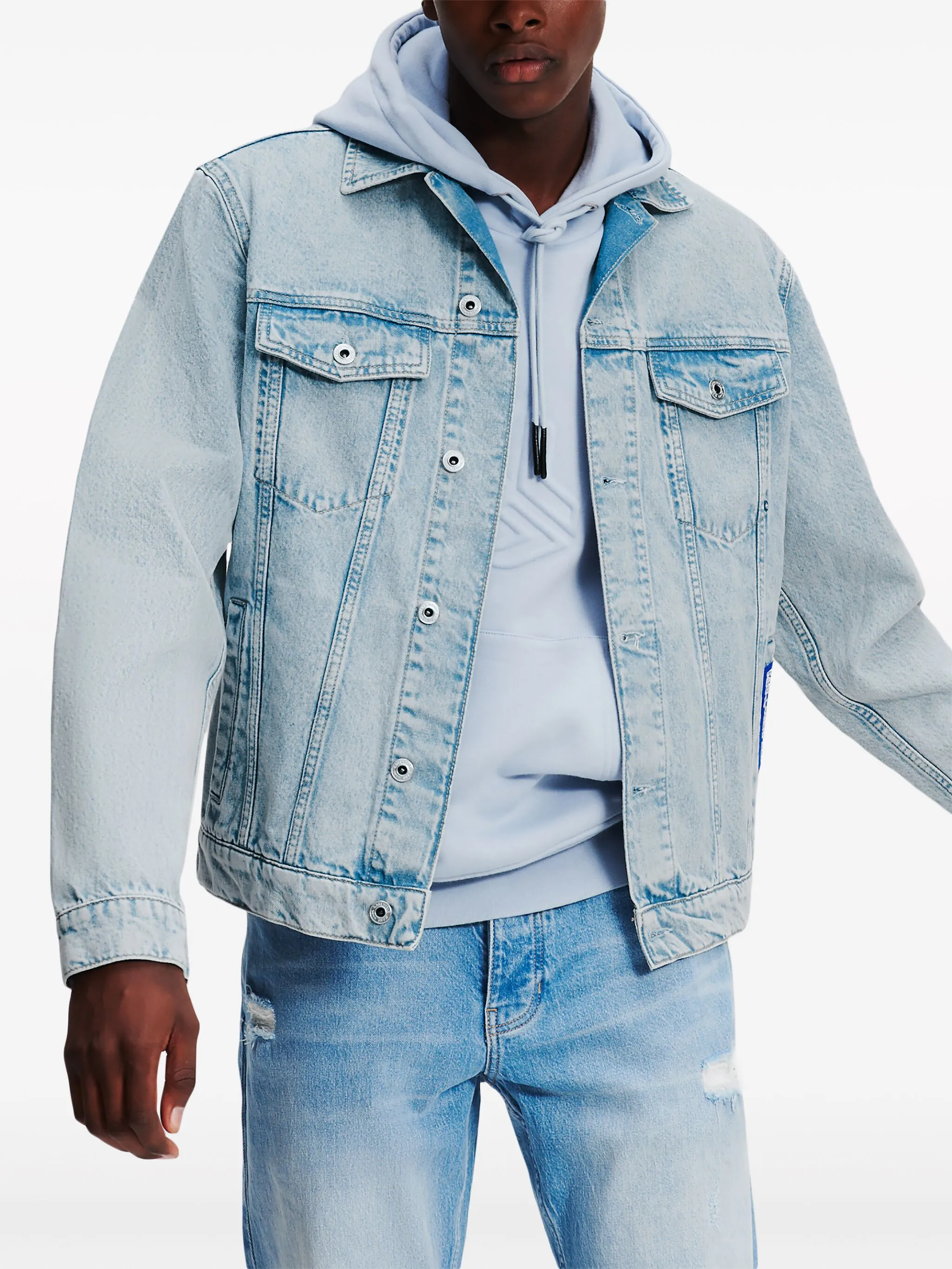 

Джинсовая куртка из органического хлопка Karl Lagerfeld Jeans, синий