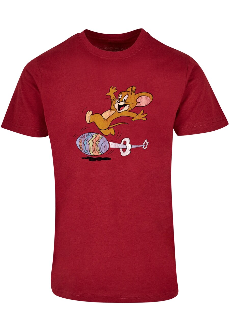 

Классическая футболка ABSOLUTE CULT Shirt Tom and Jerry - Egg Run, бордовый