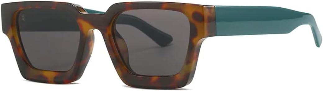 

Классические панк-солнцезащитные очки для женщин и мужчин, винтажные, с леопардовым принтом, для активного отдыха, с защитой от УФ-излучения UV400 UATXTAU, C11leopardgreen