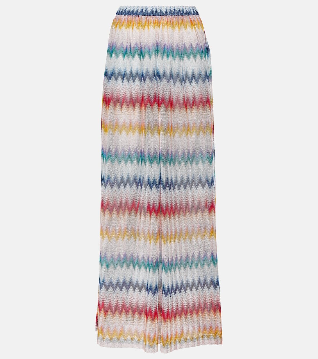 

Широкие брюки с завышенной талией и зигзагом Missoni Mare, мультиколор