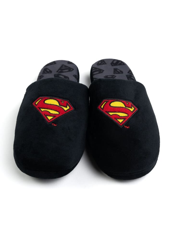 Тапочки United Labels DC Comics Superman Puschen Schlappen Pantoffeln, черный
