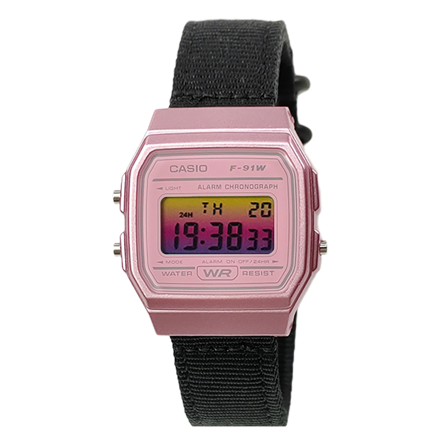 

CASIO Часы Retrofit Series Quartz Movement Nylon Strap Watch Men's Watch Pink Watch Dial