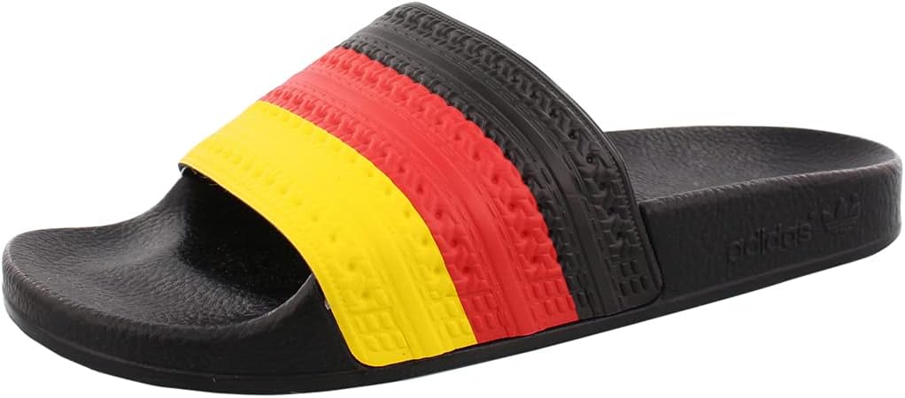 

Мужские сандалии Adidas Adilette, черный/красный/желтый