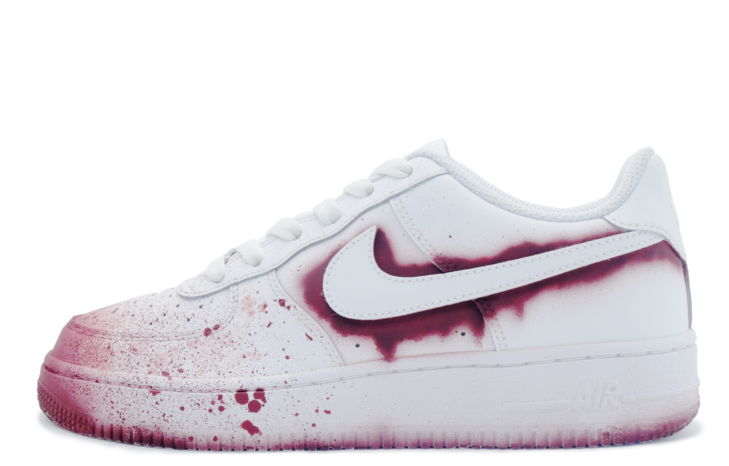 

Кроссовки Nike Air Force 1 Skateboarding Shoes Women's Low-top White/red, белый