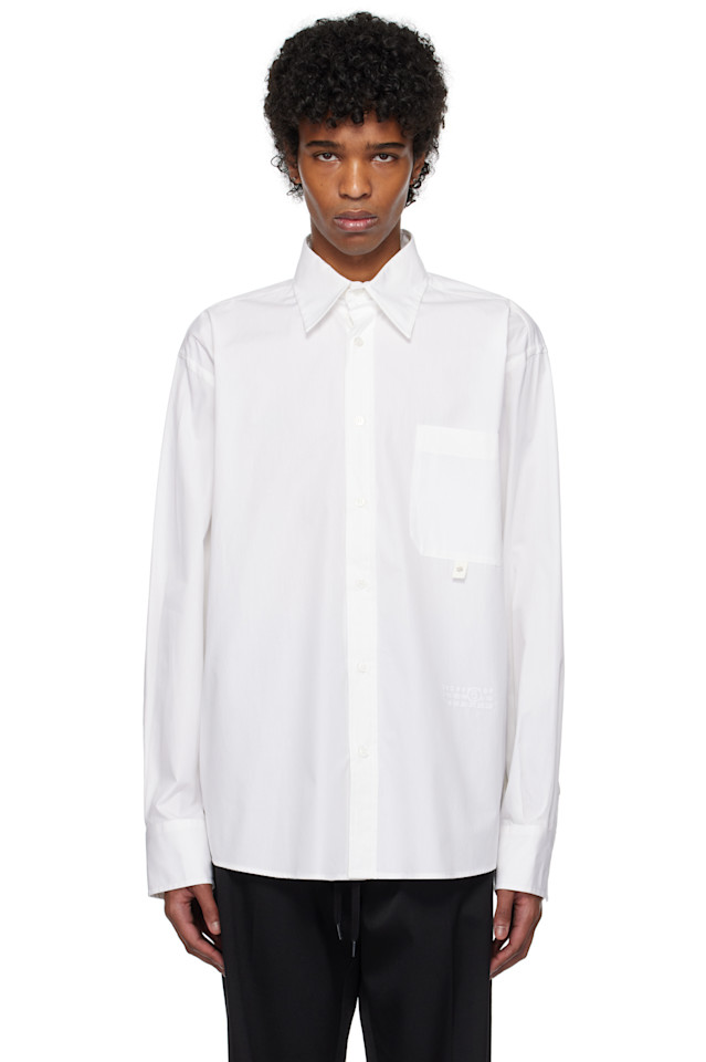 

Длинный рукав рубашка Mm6 Maison Margiela, белый