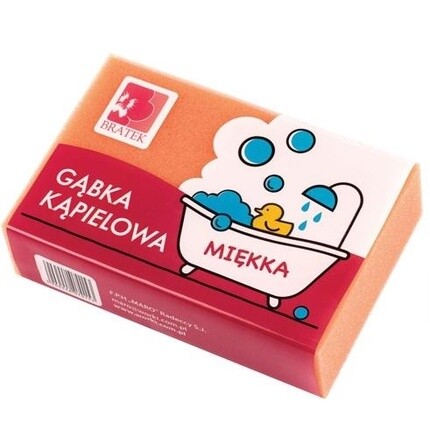 Мягкая губка для ванны 1 шт Bratek