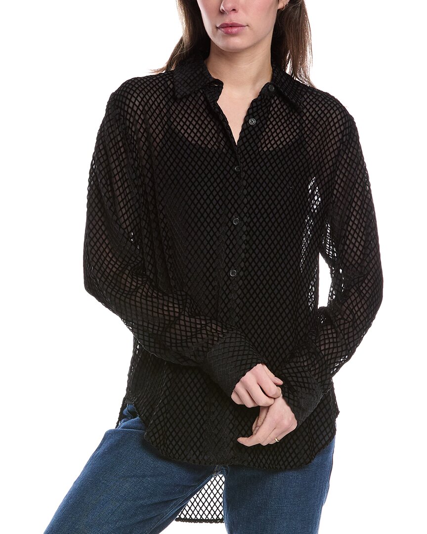 

Рубашка Lila Burnout от Rag & Bone, черный