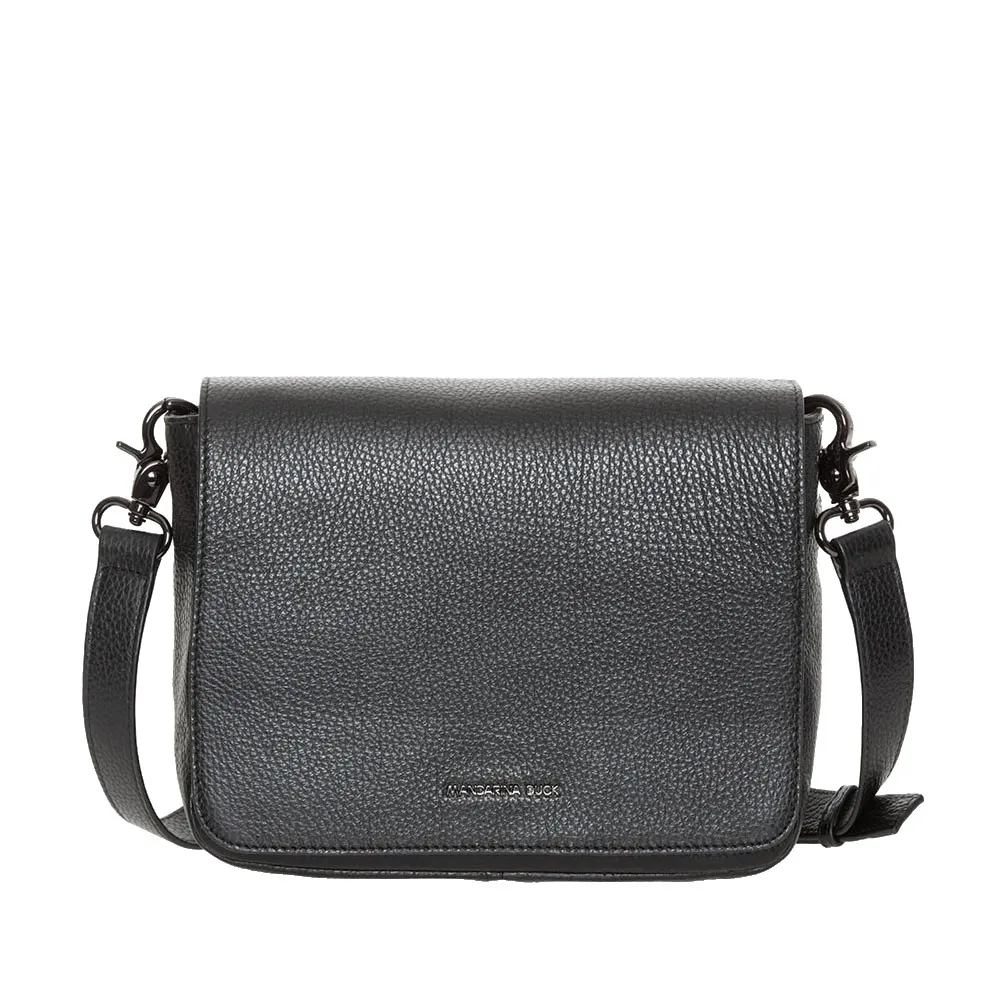 

Кожаная охотничья сумка через плечо Mandarina Duck Mellow, черный