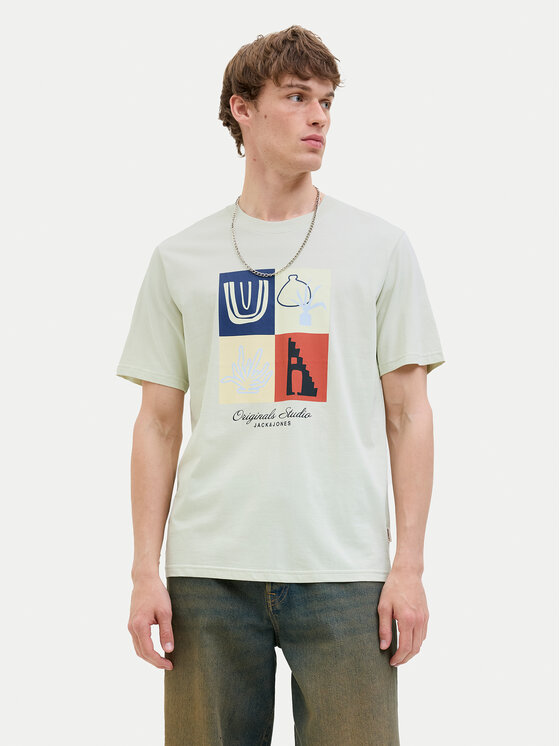 

Футболка обычного кроя Canggu 12277220 Jack&Jones, зеленый