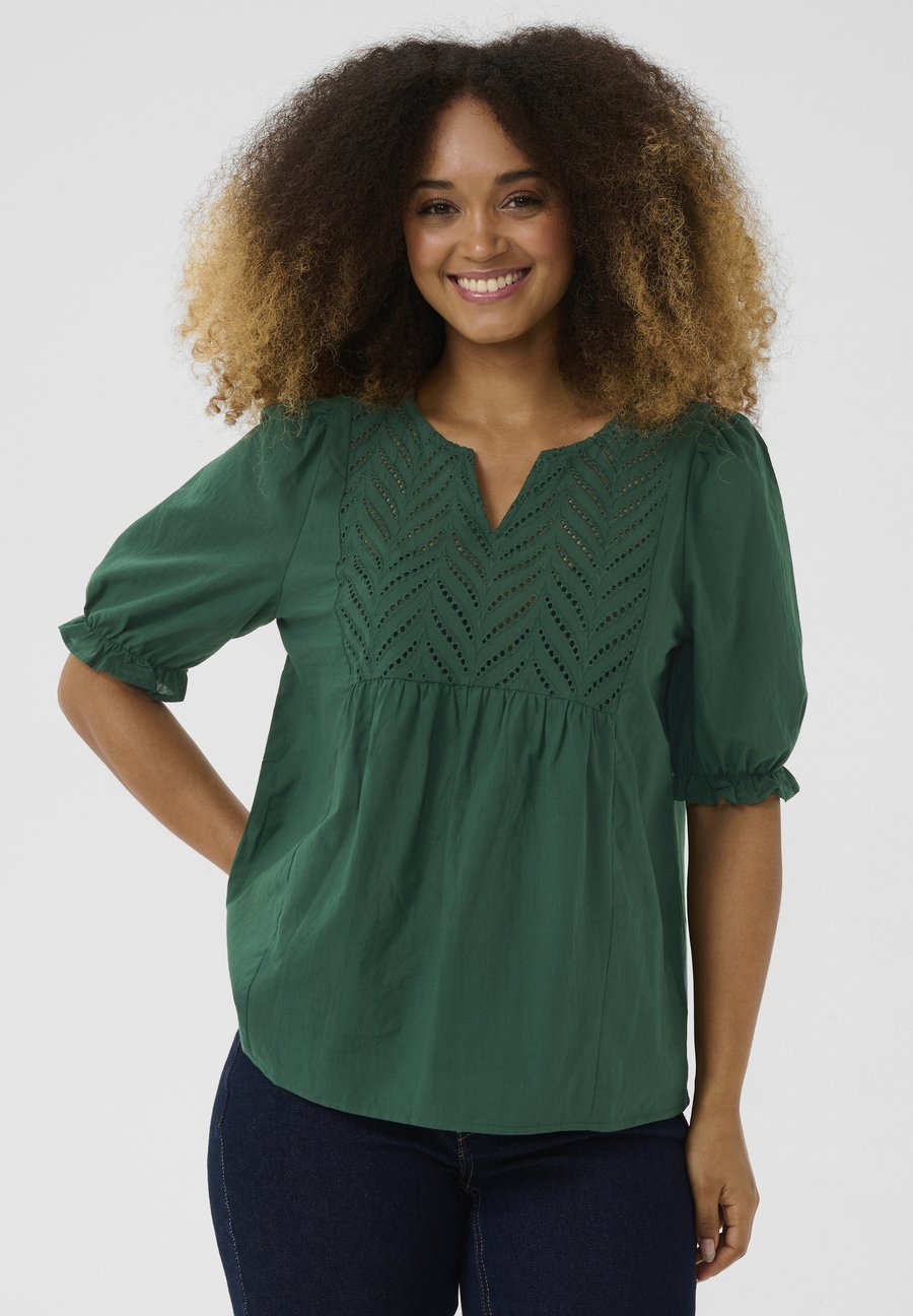 

Блуза Culture CUMUXI TORIL BRODERI ANGLAIS, Botanical Garden/Dark Green