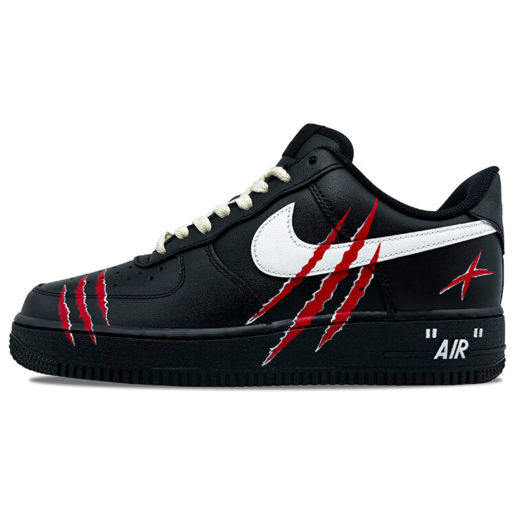 

Кроссовки Nike Air Force 1 Skateboard Shoes Unisex Low-Top Black White, Черный, Кроссовки Nike Air Force 1 Skateboard Shoes Unisex Low-Top Black White