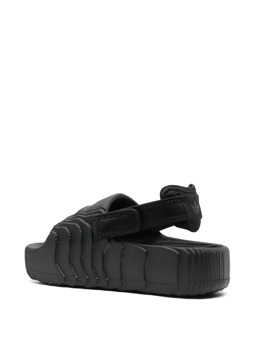 Шлепанцы Adilette 22 с ремешком на пятке Adidas, черный — фото 3