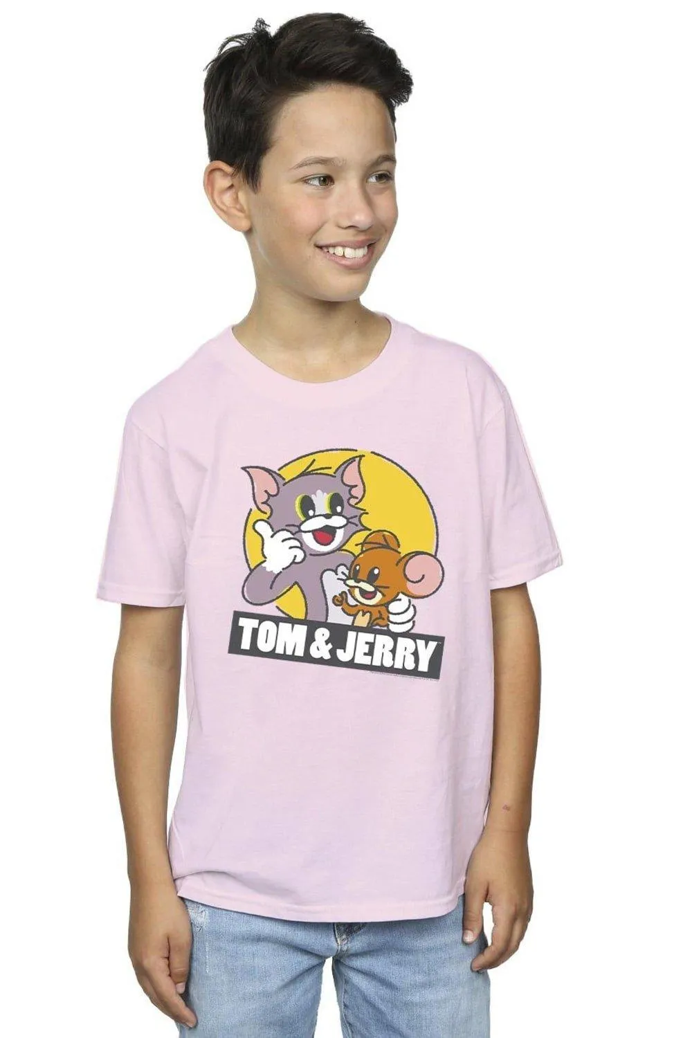

Футболка с логотипом Sketch Tom & Jerry, розовый