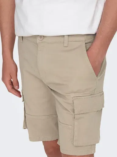 

ONLY & SONS шорты-карго "CAM STAGE CARGO SHORTS", цвет Chinchilla